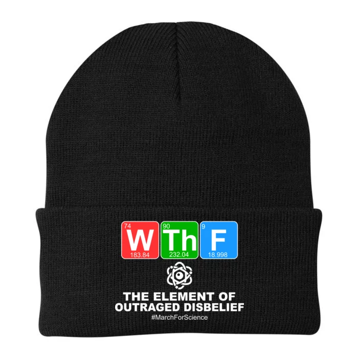 WTHF WTF The Element of Outraged Disbelief March For Science Knit Cap Winter Beanie