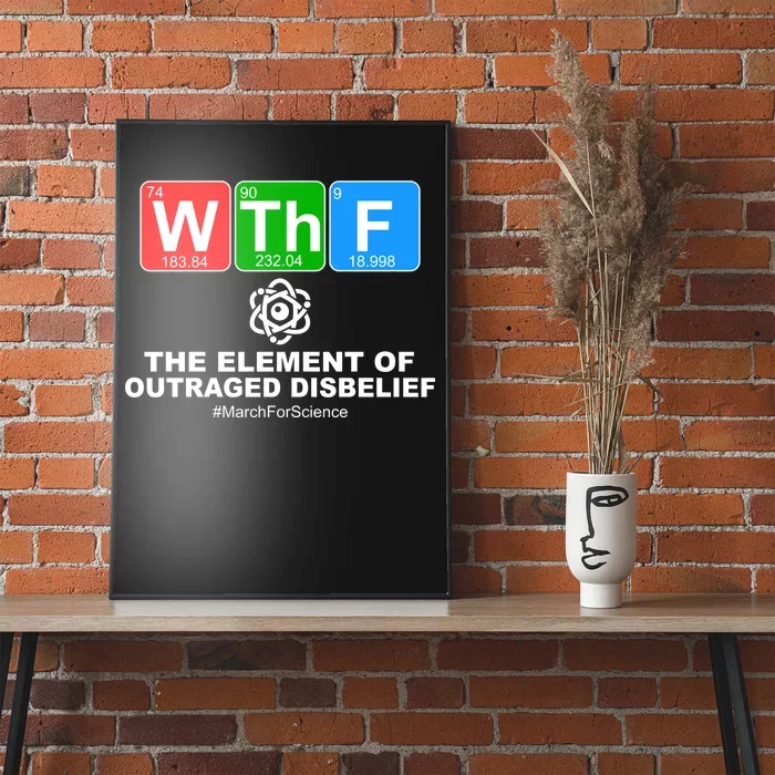 WTHF WTF The Element of Outraged Disbelief March For Science Poster