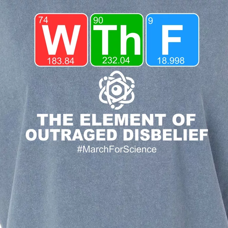 WTHF WTF The Element of Outraged Disbelief March For Science Garment-Dyed Women's Muscle Tee