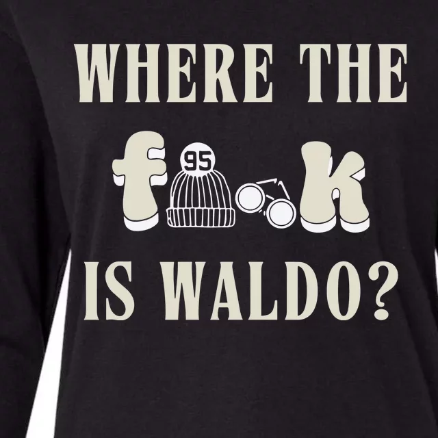 Where The Is W.A.L.D.O Womens Cotton Relaxed Long Sleeve T-Shirt