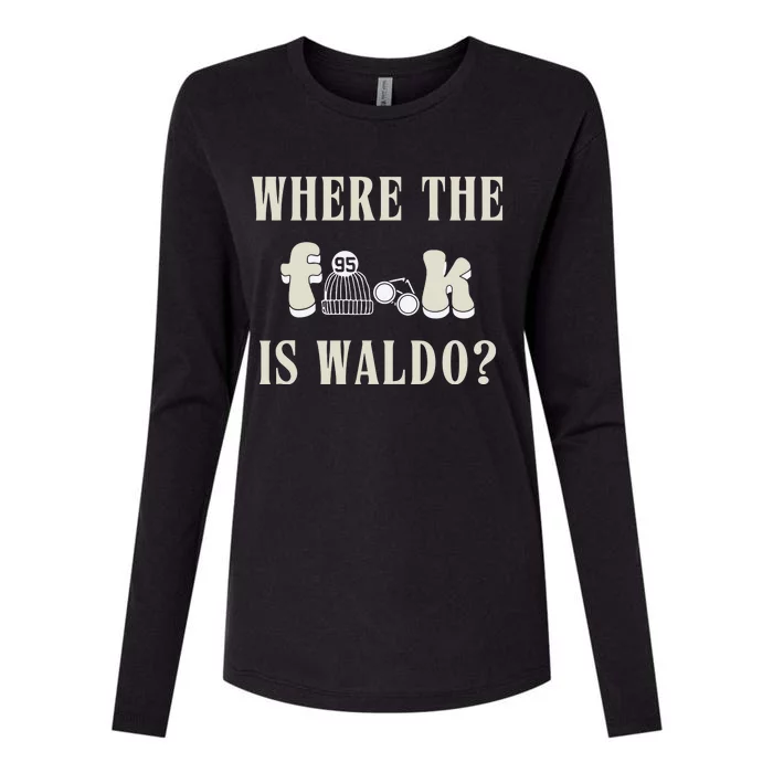 Where The Is W.A.L.D.O Womens Cotton Relaxed Long Sleeve T-Shirt