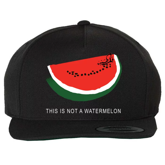 Watermelon This Is Not A Watermelon Palestine Collection Wool Snapback Cap