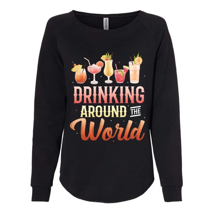 World Tour Ing Around The World Gift Womens California Wash Sweatshirt