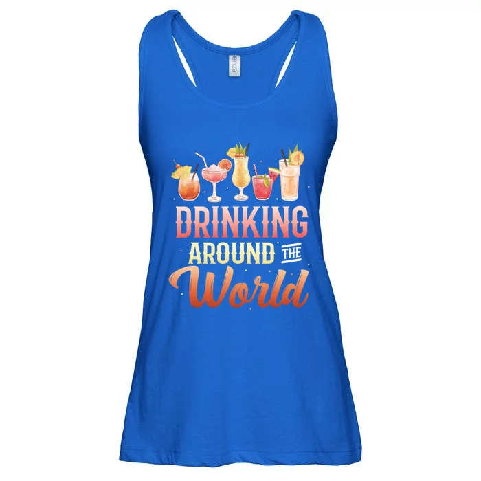 World Tour Ing Around The World Gift Ladies Essential Flowy Tank