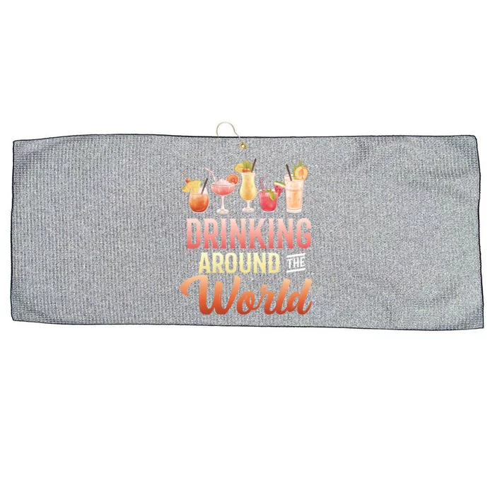 World Tour Ing Around The World Gift Large Microfiber Waffle Golf Towel