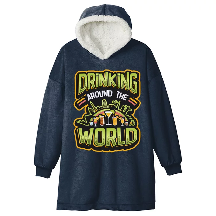 World Tour Ing Around The World Gift Hooded Wearable Blanket