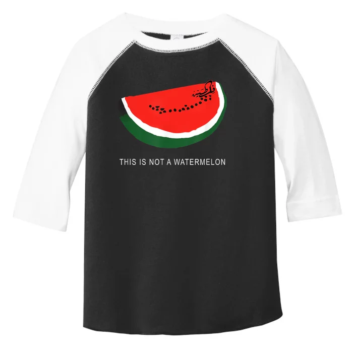 Watermelon This Is Not A Watermelon Palestine Collection Toddler Fine Jersey T-Shirt