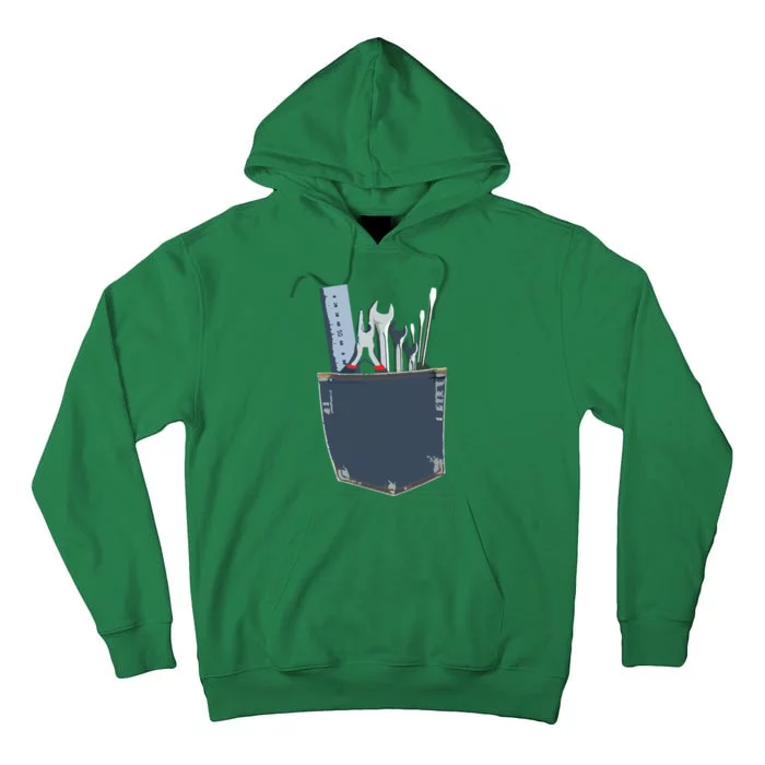 Work Tools In My Pocket Funny Mechanical Engineer Tall Hoodie