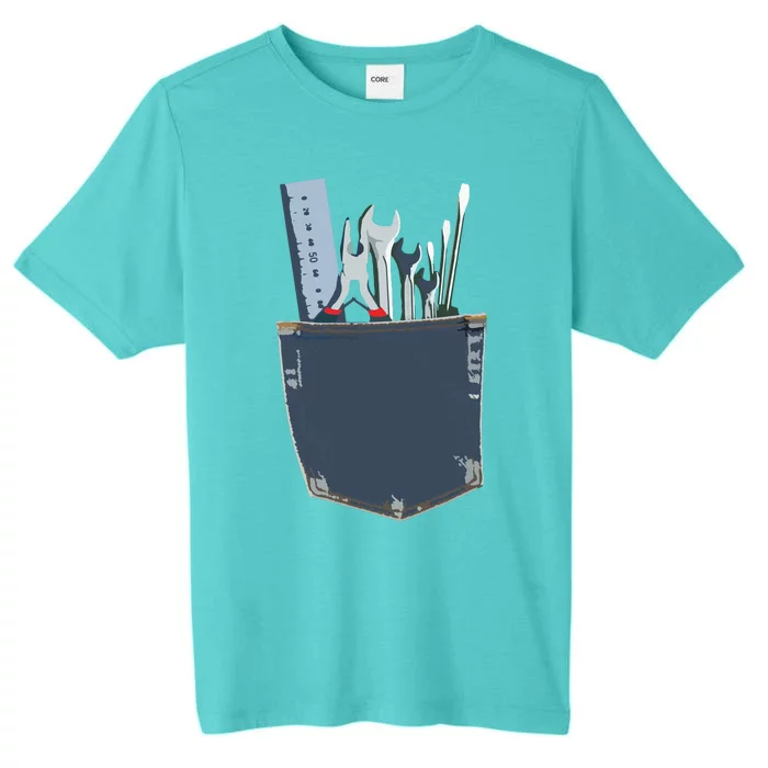 Work Tools In My Pocket Funny Mechanical Engineer ChromaSoft Performance T-Shirt