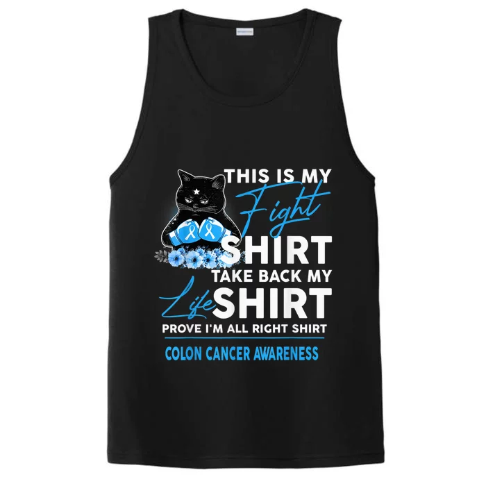 Wo This Is My Fight Colon Cancer Awareness Performance Tank