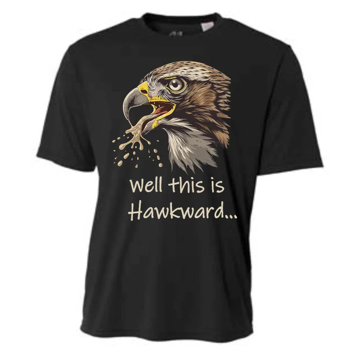 Well This Is Hawkward Viral Video Humor Cooling Performance Crew T-Shirt