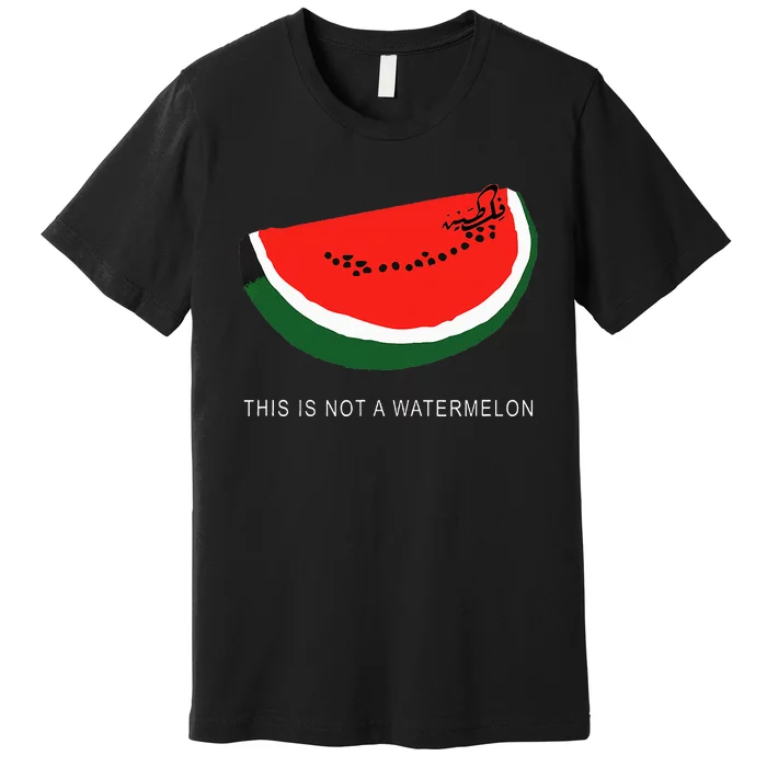 Watermelon 'This is Not a Watermelon' Palestine Collection Premium T-Shirt