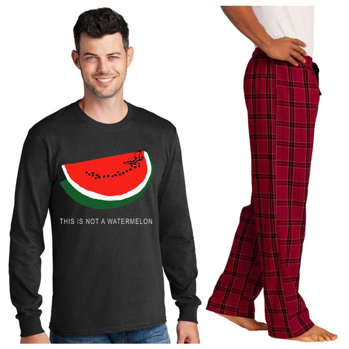 Watermelon 'This is Not a Watermelon' Palestine Collection Long Sleeve Pajama Set