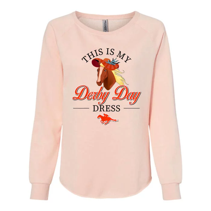 Womens This Is My Derby Day Horseshoe Kentucky For Women Womens California Wash Sweatshirt