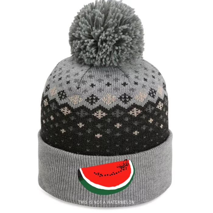 Watermelon This Is Not A Watermelon Palestine Collection The Baniff Cuffed Pom Beanie