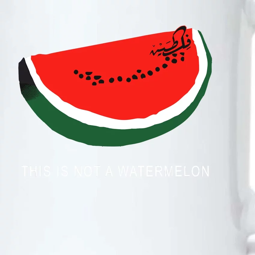 Watermelon This Is Not A Watermelon Palestine Collection Black Color Changing Mug