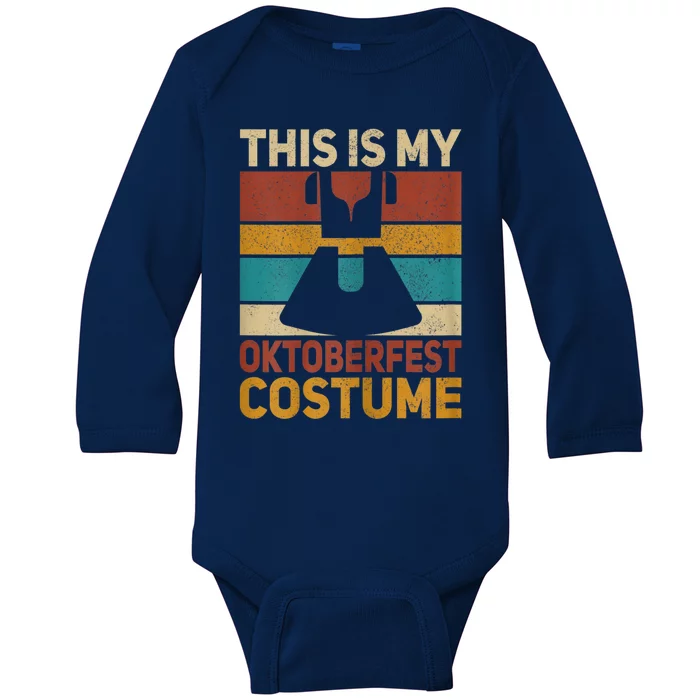 Womens This Is My Oktoberfest Costume Women German Dirndl Outfit Baby Long Sleeve Bodysuit