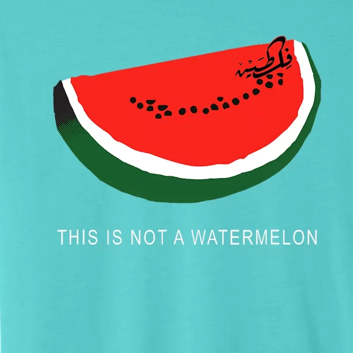 Watermelon 'This is Not a Watermelon' Palestine Collection ChromaSoft Performance T-Shirt