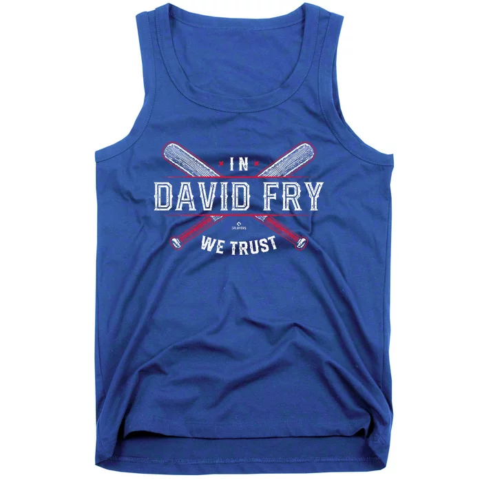 We Trust In David Fry Cleveland Baseball Tank Top