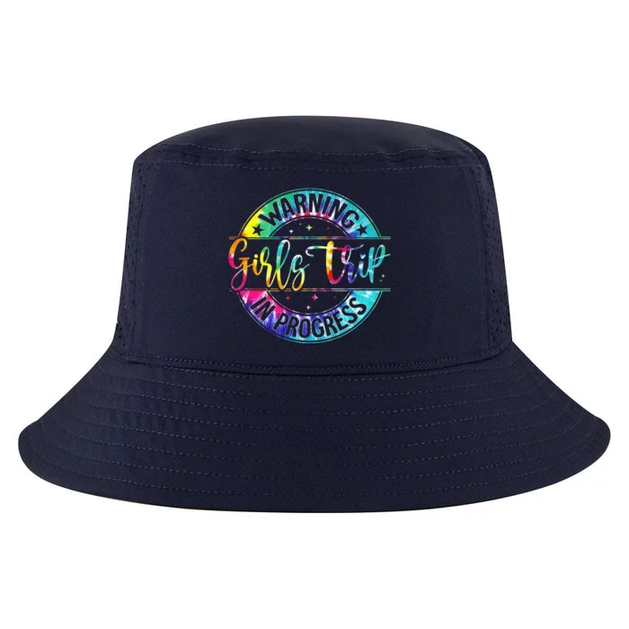 Warning Trip In Progress Trip Vacation Tie Dye Cool Comfort Performance Bucket Hat