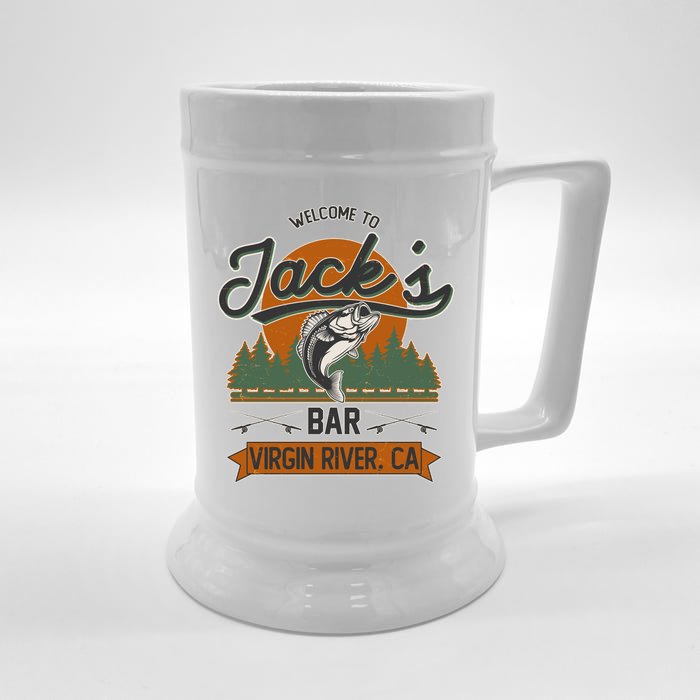 Welcome To Jack's Bar Virgin River California Front & Back Beer Stein