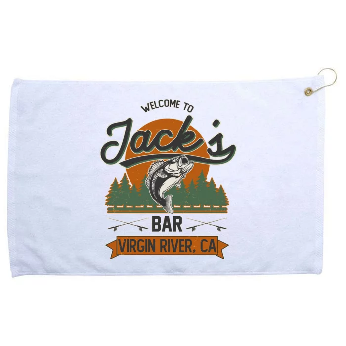 Welcome To Jack's Bar Virgin River California Grommeted Golf Towel