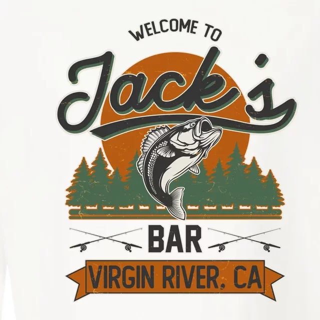 Welcome To Jack's Bar Virgin River California Cropped Pullover Crew