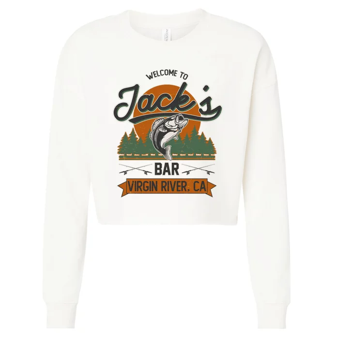 Welcome To Jack's Bar Virgin River California Cropped Pullover Crew