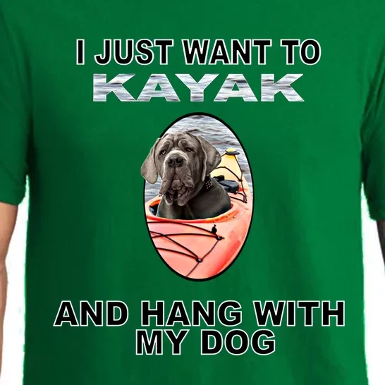 Want To Kayak Hang W Dog Neopolitan Mastiff Cool Gift Pajama Set