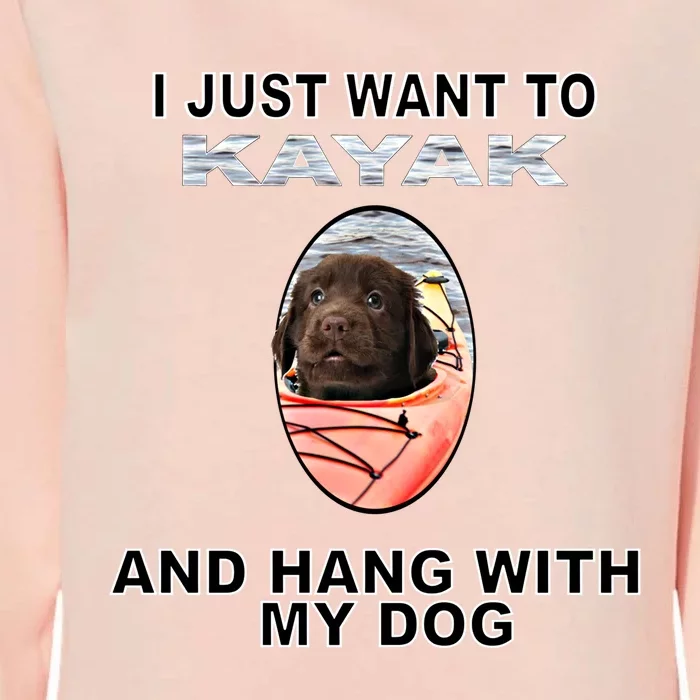 Want To Kayak Hang W Dog Retriever Flatcoated Gift Womens California Wash Sweatshirt