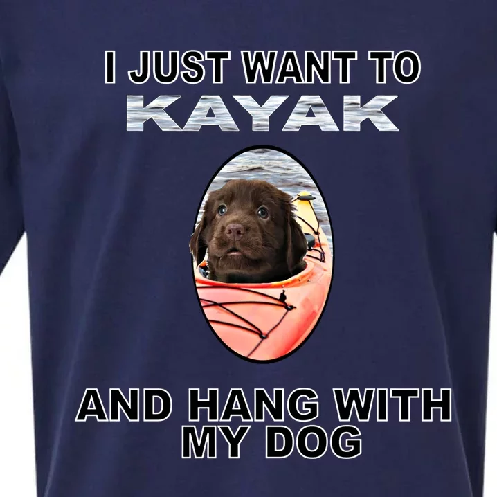 Want To Kayak Hang W Dog Retriever Flatcoated Gift Sueded Cloud Jersey T-Shirt