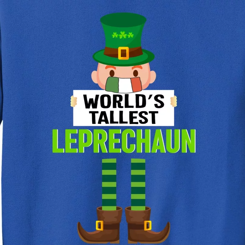 World's Tallest Leprechaun Mask St Patrick's Day Gift Sweatshirt