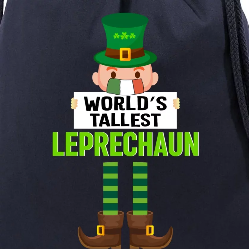 World's Tallest Leprechaun Mask St Patrick's Day Gift Drawstring Bag