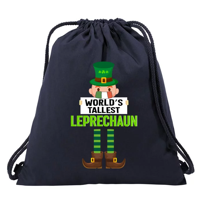 World's Tallest Leprechaun Mask St Patrick's Day Gift Drawstring Bag