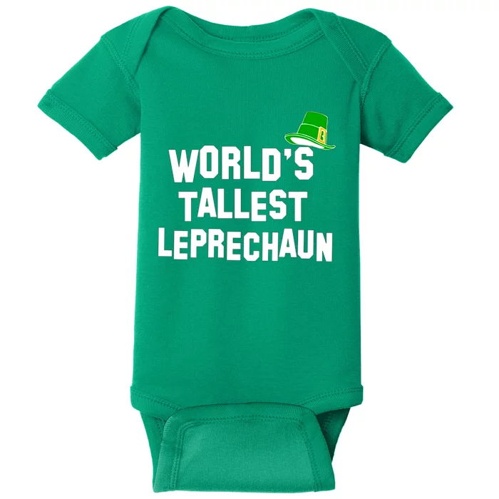 World's Tallest Leprechaun Funny Baby Bodysuit