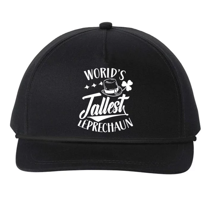 World's Tallest Leprechaun St Patricks Day Irish Ireland Cute Gift Snapback Five-Panel Rope Hat