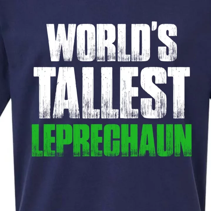 World's Tallest Leprechaun St Patrick's Day Gift Sueded Cloud Jersey T-Shirt