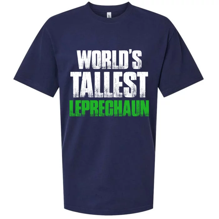 World's Tallest Leprechaun St Patrick's Day Gift Sueded Cloud Jersey T-Shirt