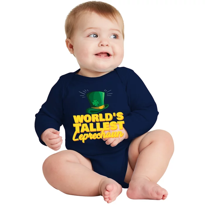 World's Tallest Leprechaun Great Gift Baby Long Sleeve Bodysuit