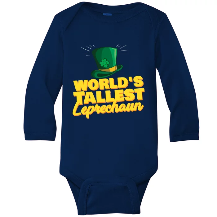 World's Tallest Leprechaun Great Gift Baby Long Sleeve Bodysuit