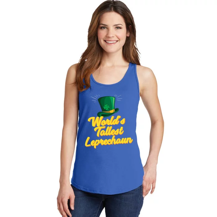 World's Tallest Leprechaun Meaningful Gift Ladies Essential Tank