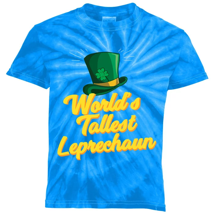 World's Tallest Leprechaun Meaningful Gift Kids Tie-Dye T-Shirt