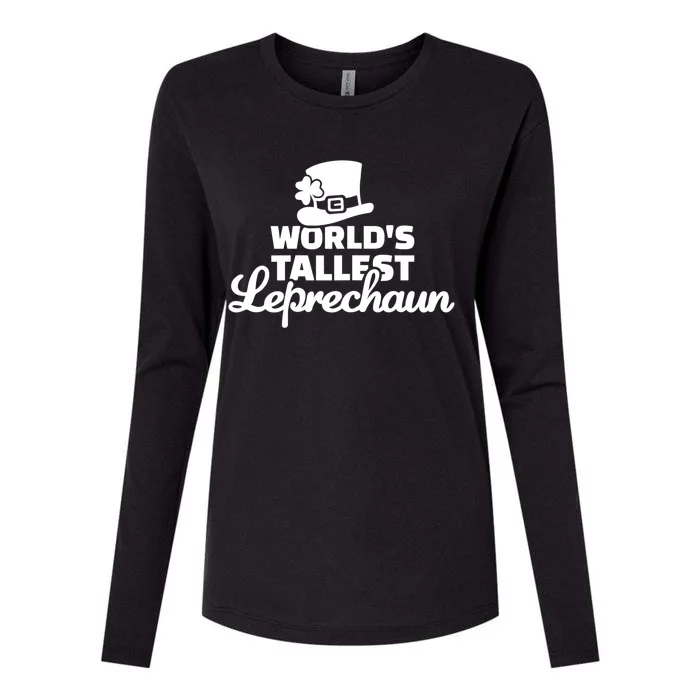 World's Tallest Leprechaun Gift Womens Cotton Relaxed Long Sleeve T-Shirt