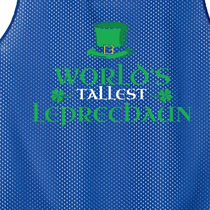 World’s Tallest Leprechaun Funny Gift Irish Ireland St Patrick's Day Gift Mesh Reversible Basketball Jersey Tank