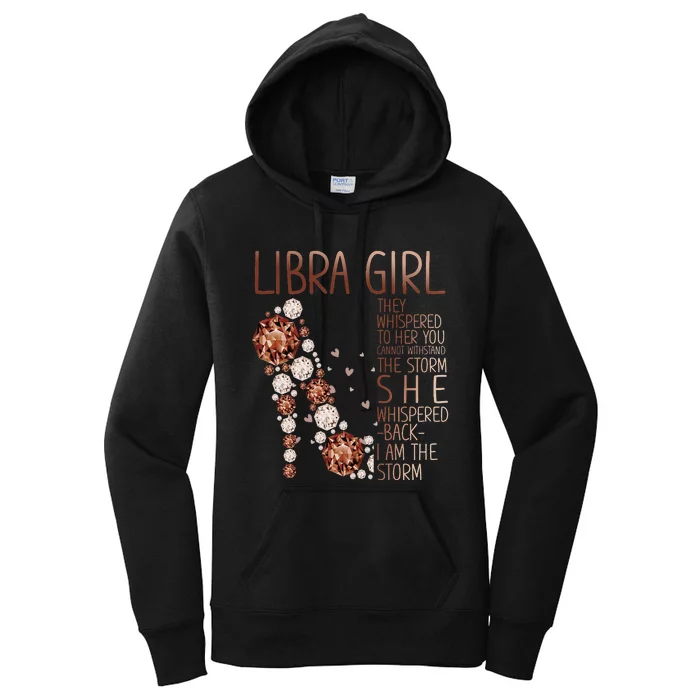 Wo Th Libra Birthday High Heels Costume Black Woman Women's Pullover Hoodie