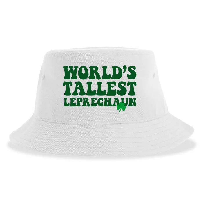 Worlds Tallest Leprechaun St Patricks Clover Sustainable Bucket Hat