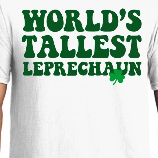 Worlds Tallest Leprechaun St Patricks Clover Pajama Set