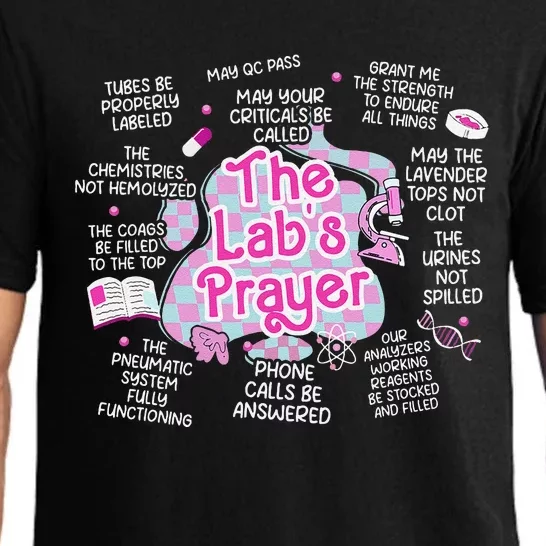 Women The Lab TechS Prayer Retro Lab Tech Phlebotomy Week Pajama Set