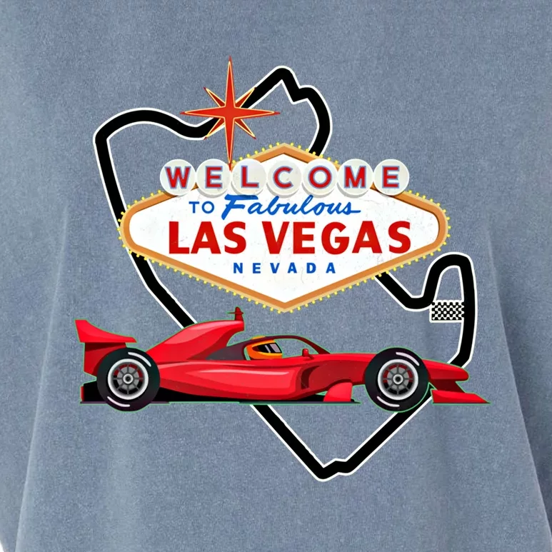 Welcome To Las Vegas Racing Race Car Strip Formula Track Cool Gift Garment-Dyed Women's Muscle Tee