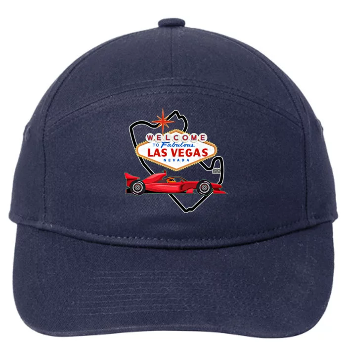 Welcome To Las Vegas Racing Race Car Strip Formula Track Cool Gift 7-Panel Snapback Hat